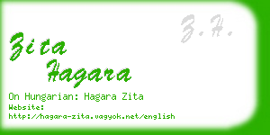 zita hagara business card